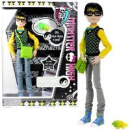 Mattel Year 2011 Monster High Diary Series 12 Inch Doll - JACKSON JEKYLL Son of Dr. Jekyll with Messenger Bag, Glasses, Pet Crossfade the Chameleon, Diary and Doll Stand (X3649)