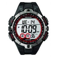 Marathon by Timex Mens T5K423 Digital Full-Size Black/Gunmetal Gray/Red Resin Strap Watch