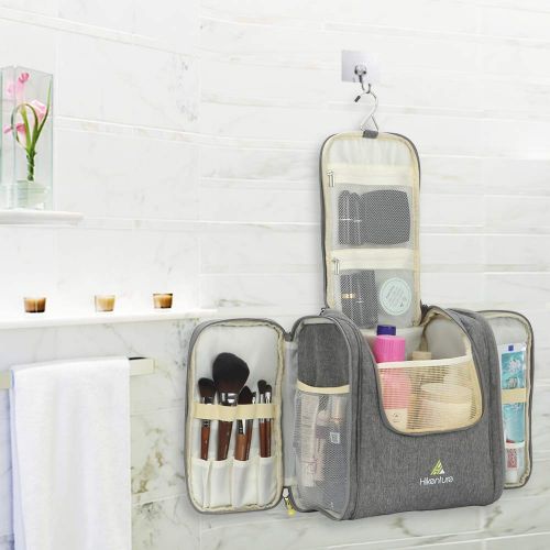  [아마존 핫딜] Hikenture Large Travel Hanging Toiletry Bag - Cosmetics Makeup Organizer for Bathroom,Gym, Hotel, Airplane(GL)
