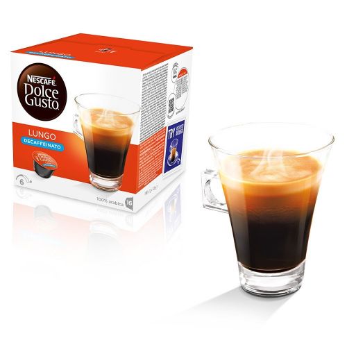 네스카페 Nestle Nescafe Dolce Gusto Coffee Pods - Decaffeinated Lungo Flavor - Choose Quantity (3 Pack (48 Capsules))