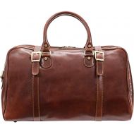 Alberto Bellucci Italian Leather Carry-on Wayfarer Duffel Bag