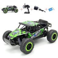 BigSmyo RC Cars High Speed Remote Control Truck 2.4Ghz 4CH Off Road RC Car Rock Off-Road Vehicle 1:16 Alloy Shell Monster Truck Rechargeable Buggy Vehicle