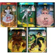 Hollywood Legends Collection Set of 5 Wizard of Oz Collectible Barbie Doll Set: Dorothy, Lion, Tin Man, Scarecrow & Glinda