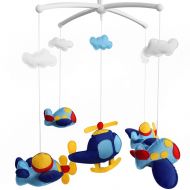 Black Temptation [Plane] Creative Crib Mobile Infant Bed Hanging Bell Crib Toy