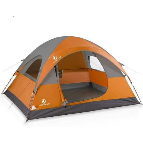  ALPHA CAMP Alpha Camp 2 Person Dome Backpacking Tent Sheet Mat - 7 x 6 Green