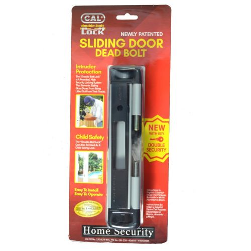  ALC Double Bolt Lock for Glass Sliding Doors - Advanced Technology to Keep Your Family Safe and Secure - High Security Lock - Virtually Burglar Proof (Grey)