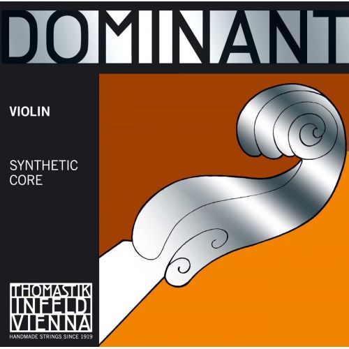  Thomastik-Infeld 135BST Dominant Violin Strings, Complete Set, 135B, Stark (Heavy) Tension, 4/4 Size, With Chrome Steel Ball End E String