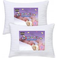 Utopia Bedding 2 Pack Toddler Pillow - Baby Pillows for Sleeping - 100% Cotton Cover - Pack of 2 Kids Pillows - White - 13 x 18 Inches