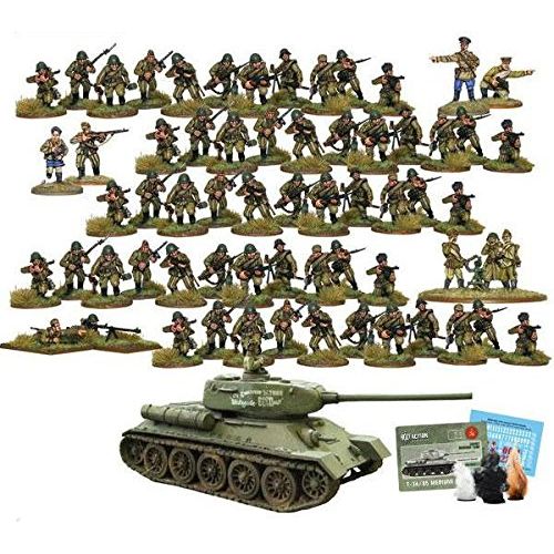  Bolt Action Soviet Army Starter Army Pack 1:56 WWII Military Wargaming Plastic Model Kit