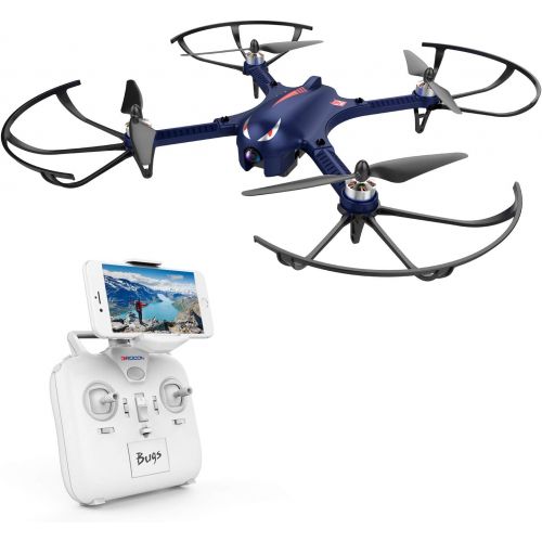  Drone for Gopro - DROCON Blue Bugs Brushless Motor Quadcopter for Beginners - 18Min Long Working Time - 300 Meters Long Control Range