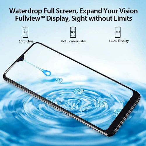 블랙뷰 [아마존 핫딜]  [아마존핫딜]Blackview MAX 1 (2019) Smartphone ohne Vertrag mit integriertem Laser Beamer bis 200 Zoll - 6,01 Zoll AMOLED 4G Handy (Octa-Core Helio P23, 4GB + 64GB, 128GB erweiterbar, Dual-SIM,