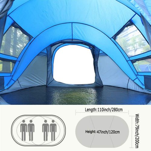  ALTINOVO Outdoor Adventure Faltbares Tunnel Zelt, kann 3-4 Personen Leben Wasserabweisend, belueftet und langlebig,Blue