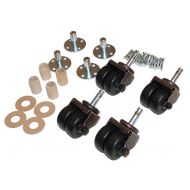 SheetMusicNorthwest Upright Piano Wheels Casters - Set of 4 - Dual Rubber Wheels