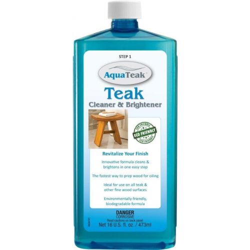  AquaTeak Patented Moa Oval Teak Shower Organizer