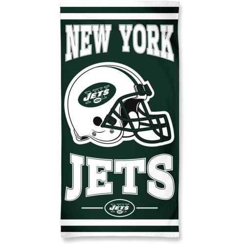  WinCraft NFL New York Jets Fiber Beach Towel, 9lb/30 x 60