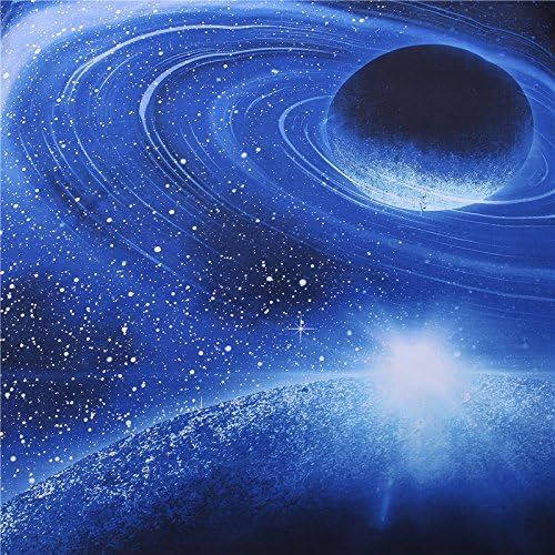  Cliab Galaxy Bedding Kids Boys Girls Queen Size Outer Space Duvet Cover Set 7 Pieces(Fitted Sheet Included)