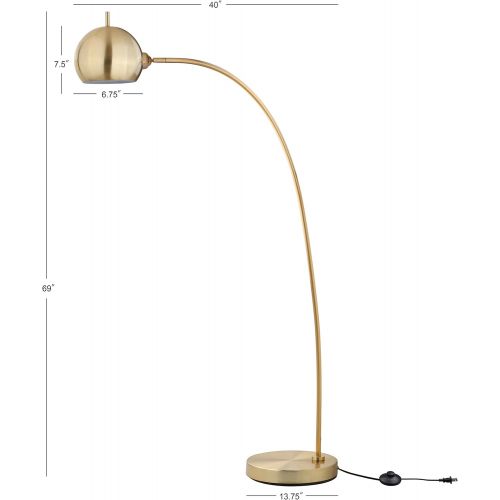  Safavieh FLL4016A Lighting Collection Belami Gold Floor Lamp