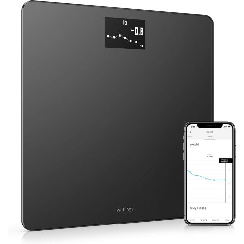  Withings  Nokia | Body - Smart Body Composition Wi-Fi Ditial Scale with smartphone app, Black