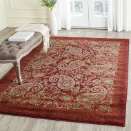 Safavieh Lyndhurst Collection LNH224B Traditional Paisley Red and Multi Area Rug (6 x 9)
