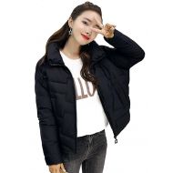 Queenshiny Womens Lightweight Packable Winter FashionWarm White Duck Down Coat Short Jacket