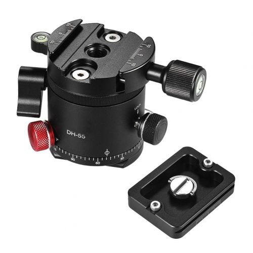  Alloet Tripod DH-55 Indexing Rotator Panoramic Ball Head with Quick Release Plate