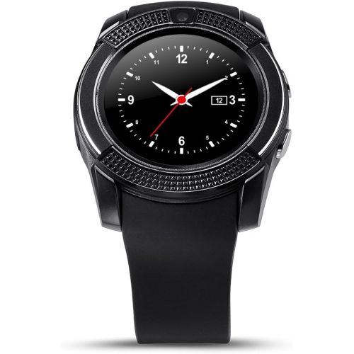  Hinmay V8Bluetooth SmartWatch Schrittzahler, SIM GSM Karte Smart Watch Gesundheit Uhr Fitness Armband Schrittzahler fuer iPhone Android