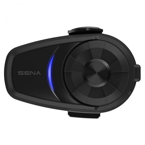  Sena 10S-01 Single Bluetooth Headset & Intercom Motorcycle Communication System, Black