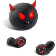 [아마존 핫딜] HolyHigh Wireless Earbuds, Bluetooth 5.0 Headphones in-Ear Cute Little Devil Earphones for Kids Adult 36H Playtime 3D Stereo Deep Bass Earbuds with Built-in Mic Portable Charging Case for i