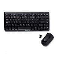 Verbatim Wireless Slim Keyboard and Mouse, Black 96983