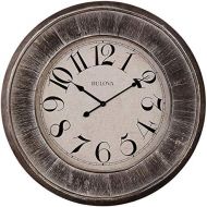 Bulova C4840 Restoration Wall Clock, 36, Grey Weathered Finish