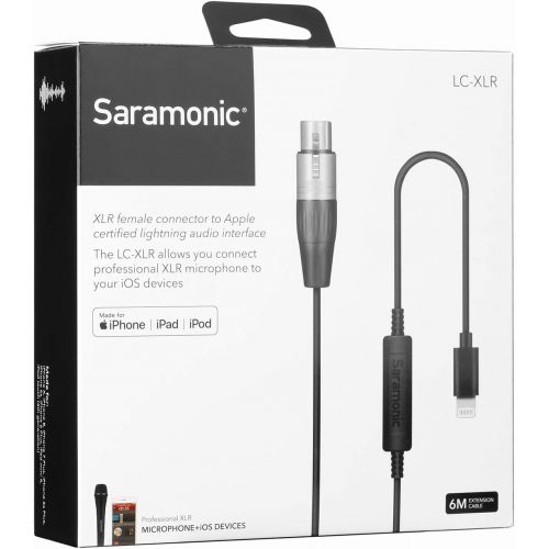  Saramonic UTC-XLR XLR (Female) Microphone Connector to USB Type-C Audio Cable Smartphone Adapter for Type-C Devices