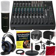 Photo Savings Mackie 1402VLZ4 - 14-Channel Compact Mixer with Onyx Preamps and Platinum Studio Bundle w Condenser Microphone + Monitoring Headphones + Much More