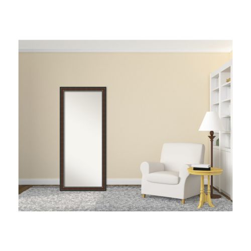  Amanti Art Full Length Mirror | Solid Wood Full Body Mirror | Cyprus Walnut Mirror Full Length | Floor Length Mirror 28.88 x 64.88