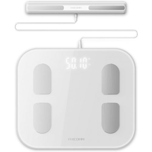  Phicomm PHICOMM S7 Smart Body Fat Weight Scale with Fitness App & Body Composition Monitor, 22 Indicators (Pearl White)