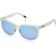Revo Unisex RE 1050 Slater Wayfarer Crystal Lenses Polarized Sunglasses, Matte Frame, Blue Water Lens