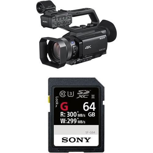 소니 Sony PXW-Z90V 4K HD Compact NXCAM Camcorder with Sony High Performance 64GB Memory Card