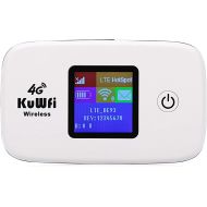 KuWFi Mobile WiFi Hotspot 4G LTE WiFi Modem Router WiFi Dongle Router Support 10 Users Work 2G3G4G Network (not Including SIM Card)