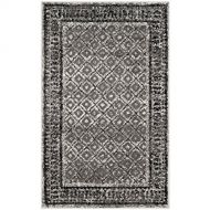 Safavieh Adirondack Collection ADR110B Ivory and Silver Vintage Distressed Area Rug (26 x 4)