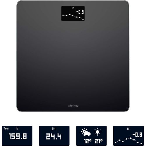  Withings  Nokia | Body - Smart Body Composition Wi-Fi Ditial Scale with smartphone app, Black