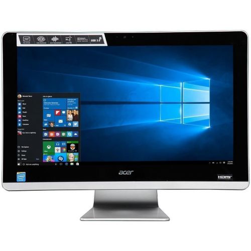 에이서 Flagship Acer Aspire 19.5in Full HD All-in-One Desktop - Intel Quad-Core N3150 Up to 2.08GHz, 4GB RAM, 500GB HDD, DVDRW, Webcam, HDMI, WLAN, Bluetooth, Windows 10 (Renewed)