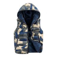 ManCave Mancave Men Quilted 4 Color Camo Print Pocketed Zipped Hooded Duck Down Vest