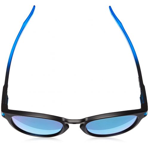 오클리 Oakley Mens Latch (a) 0OO9349 Polarized Iridium Round Sunglasses, SAPPHIRE FADE, 53 mm