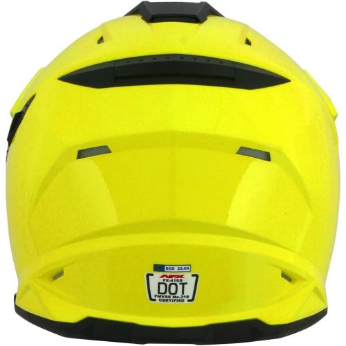  AFX FX-41DS Solid Helmet , Gender: MensUnisex, Helmet Type: Offroad Helmets, Helmet Category: Offroad, Distinct Name: Hi-Vis Yellow, Primary Color: Yellow, Size: XL 0110-3776
