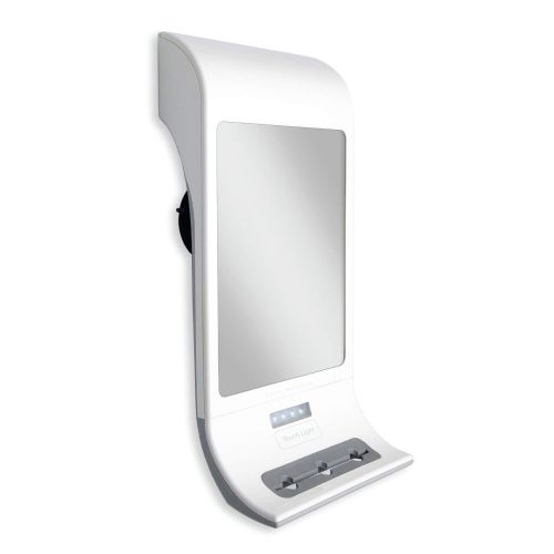  Zadro Fogless LED Lighted Shower Mirror for Fog Free Shaving with Secure Hold Mounting, White, (ZW20TW)