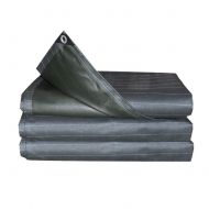 Shade Net/Sunscreen Tarpaulin Waterproof Heavy Duty Rainproof Cloth Canvas Truck Cover Wear Resistant Anti-Corrosion, Multiple Sizes Available, WenMing Yue, Dark Gray, 3.8x3.8M