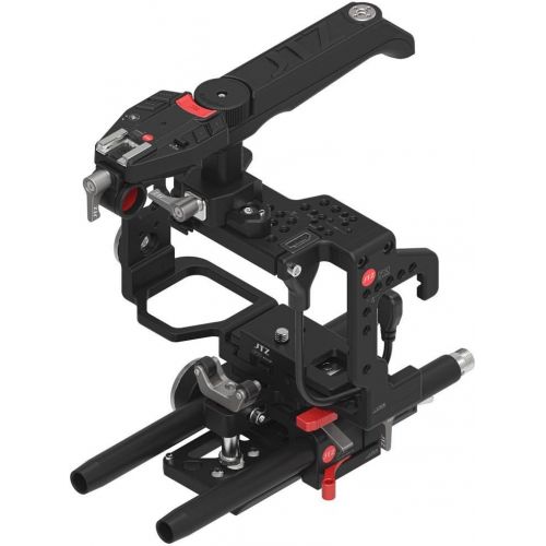  JTZ DP30 JL-JS7 Camera Cage with 15mm Rail Rod Baseplate Rig and Top Handle+Electronic Handle Grip for SONY A7,A7II,A7R,A7RII,A7S,A7SII DSLR Cameras
