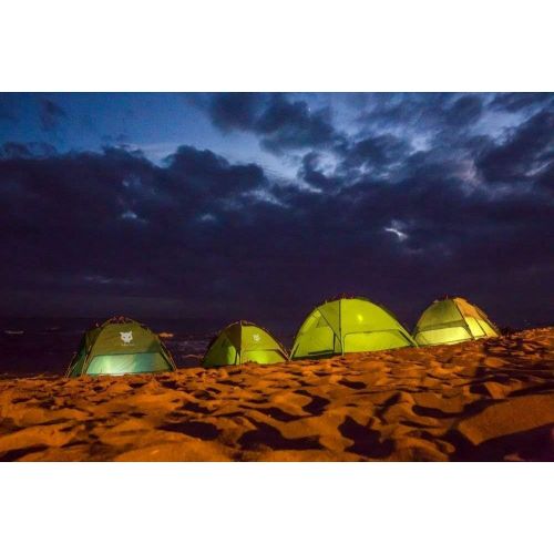  Night Cat Waterproof Camping Tent for 1 2 3 4 Person with Footprint Tarp Easy Instant Pop Up Tent Automatic Hydraulic Rainproof Tent with Rain Fly