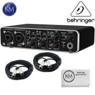 K&M Behringer U-PHORIA UMC - USB 2.0 AudioMIDI Interface Bundle (UMC22, Microphone Bundle)