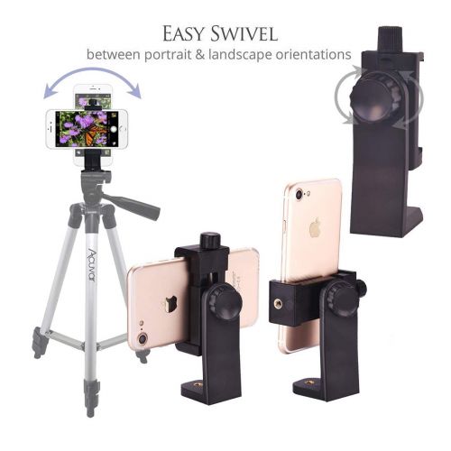  Acuvar 50 Smartphone/Camera Tripod with Rotating Mount & Wireless Camera Remote. Fits All Smartphones iPhone 11 Pro Max, 11 Pro, 11, Xs, Max, Xr, X 8, 8+, 7, 7 Plus, Android Note 1