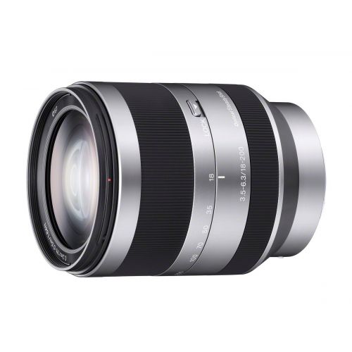 소니 Sony Alpha SEL18200 E-mount 18-200mm F3.5-6.3 OSS Lens (Silver)